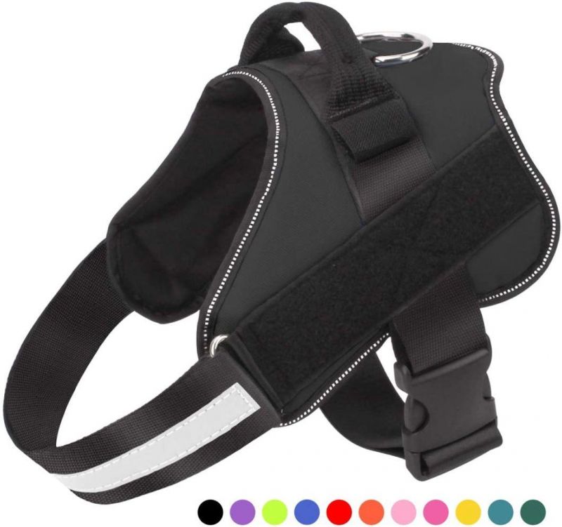 No-Pull Reflective Breathable Adjustable Pet Vest with Handle for Outdoor Walking