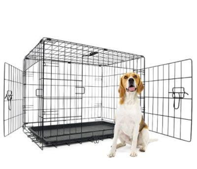 Foldable Strong Stainless Steel Sale Cheap Stocked Discount Large Dog Cage Metal Dog Kennel