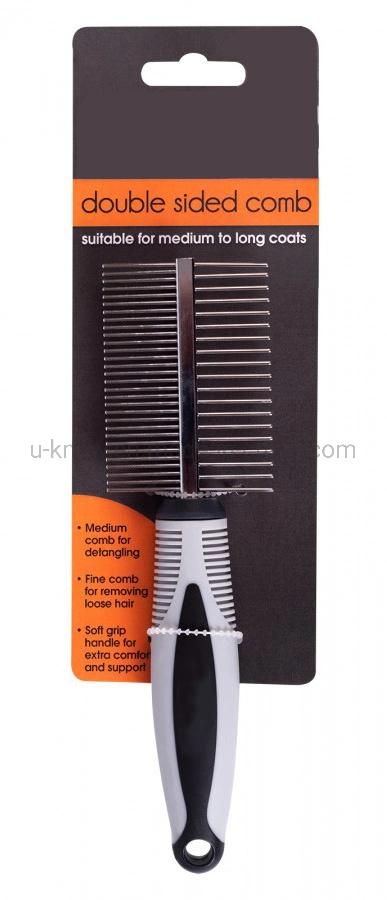 Flea and Dust Comb, Double Sided Comb, Pet Brush Dog Brush, Cat Brush