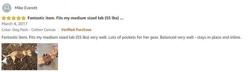 Ultimate Comfort Dog Saddle Bag Premium Canvas Material Military Dog Travel Training Backpack