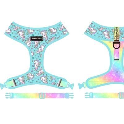 2021 Ins Hottest OEM Sublimation Neoprene Reversible Pet Dog Harness Custom/Pet Supply/Pet Products/Pet Accessory/Nylon