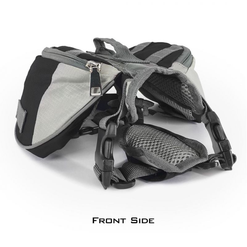 Wholesale Adjustable Outdoor Visiable Durable Hiking Dog Saddle Bag Pet Supply