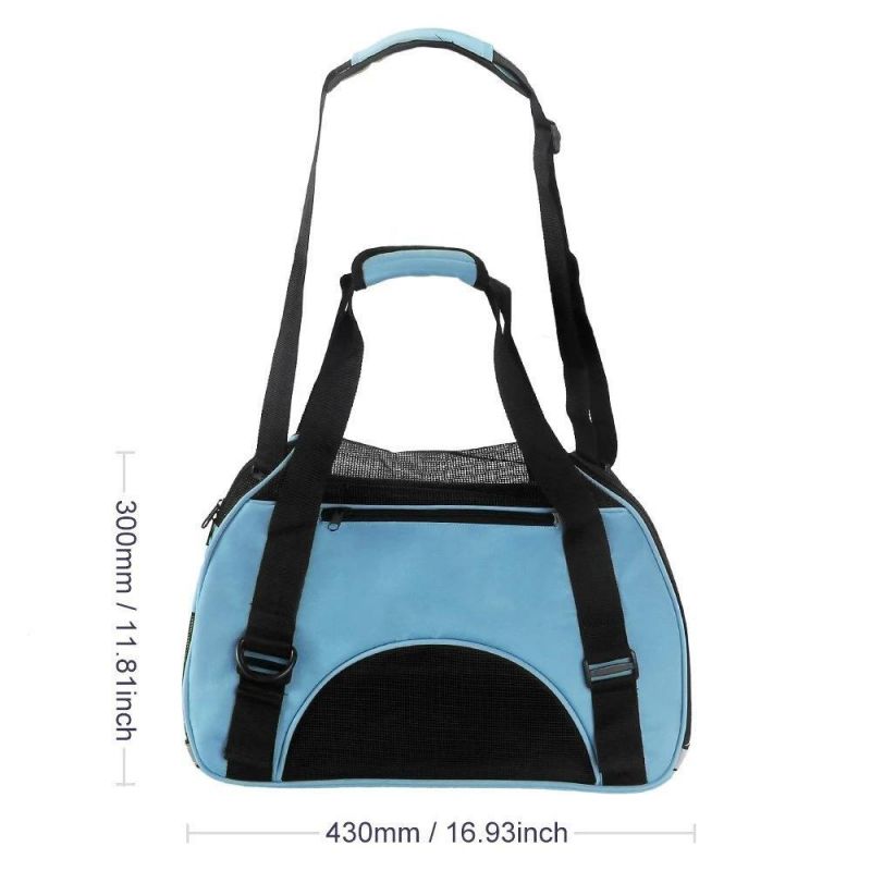 Dog Cat Travel Carrier Outdoor Tote for Pets Comfort Airline Approved Travel Soft Side Bag