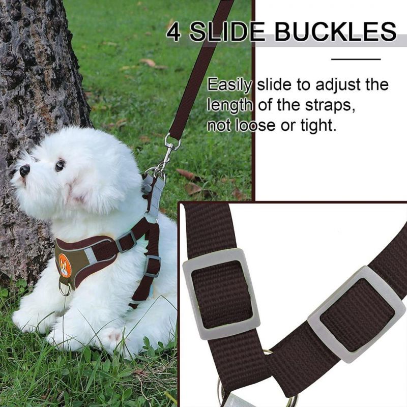 Popular Cute Pet Harness with Cartoon Design Dog Harness and Leash Set