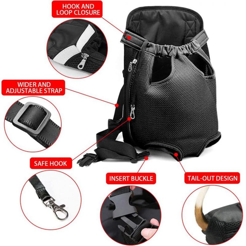 Legs out Front-Facing Pet Carrier Backpack for Small Medium Cat Dog