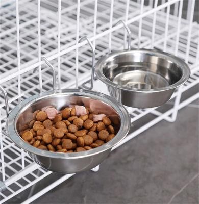 Hanging Pet Bowls Stainless Pet Accessories Durable Solid Pet Dog Bowls