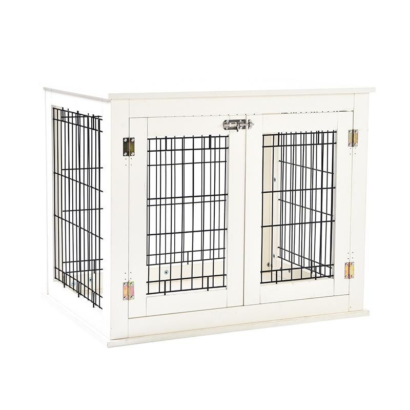 Furniture Style Double Doors Dog Cage Wooden Pet Kennels