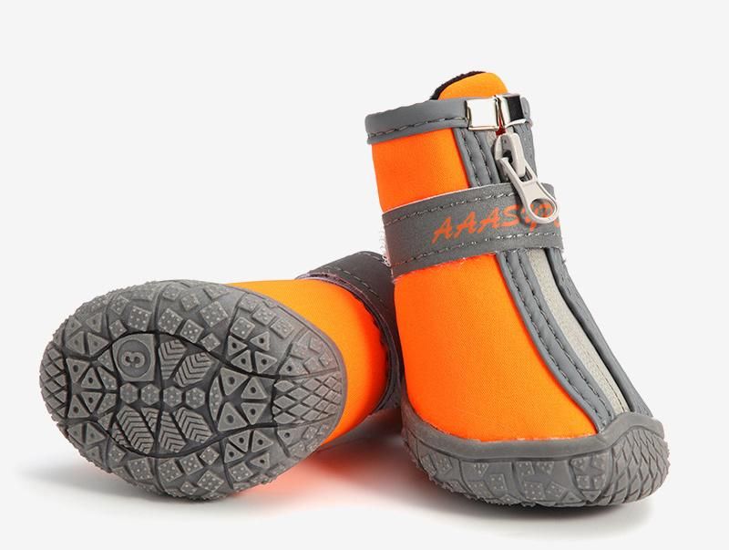 4PCS/Set Winter Dog Shoes for Small Dogs Warm Snow Boots