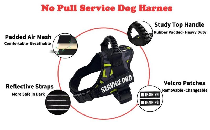 Dog Harness Adjustable Vest Dog Training Collar Pet Harness