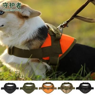Outdoor Training Nylon Dog Tactical Dog Harness Training Dog Vest