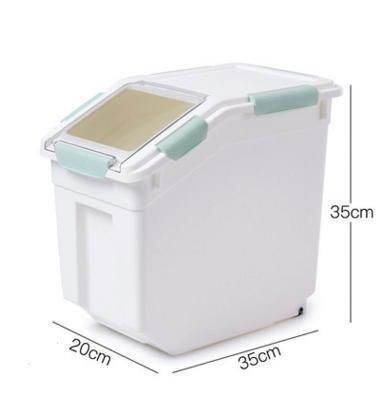 Dog Products, Storage Containers with Wheels, Plastic Dry Food Storage Boxes with Seal Locking Lid for Pet Food