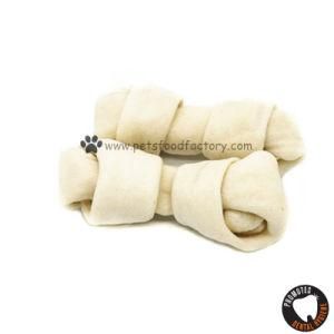 5&quot; Best White Bleached Rawhide Knotted Bones Dog Chew