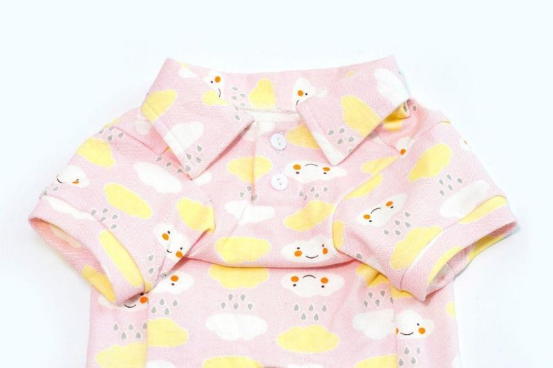 OEM Wholesale Custom Cotton Striped Pet Outerwears Dog Clothes T-Shirt