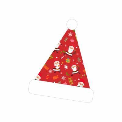 Custom Logo Adjustable Outdoor Christmas Santa Hat Pet Accessories Dog Hat