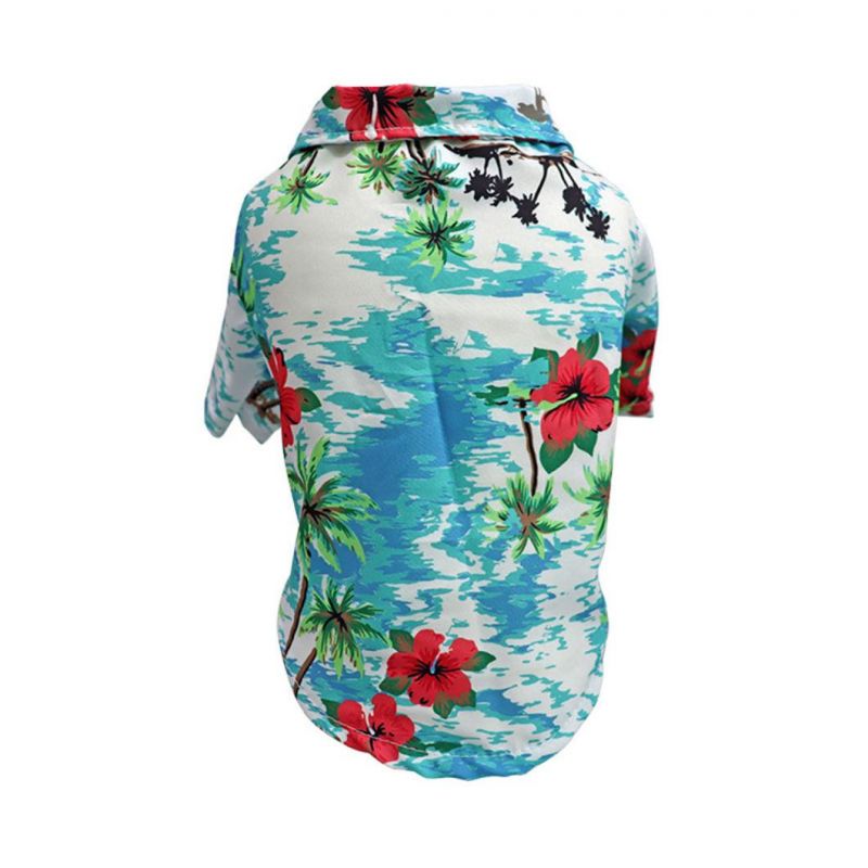 Dog Hawaiian Shirt Pet Shirts Puppy T-Shirts Beach Cool Clothes