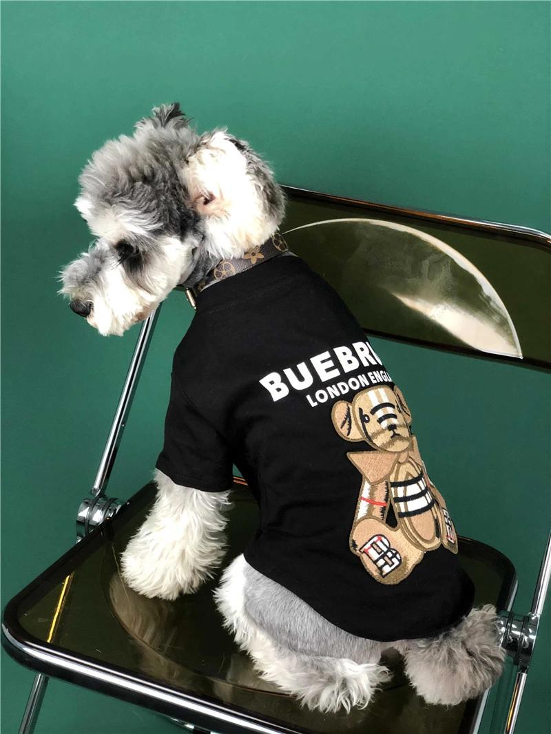 Fashionable Design Dog T-Shirt Puppy Teddy Pomeranian Cute All-Match Spring and Autumn Dog Cloth