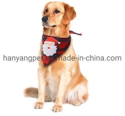 Custom Various Pattern Pet Dog Bandannas Dog Handkerchief for Christmas
