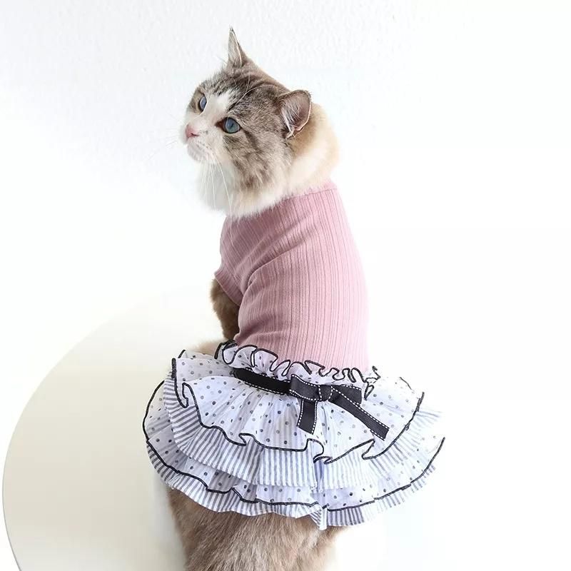 Hot Style New Design Pet Apparel Accessories Summer Luxury Cat Dresses Dogs Pet Clothing Princess Skirt Wholesale