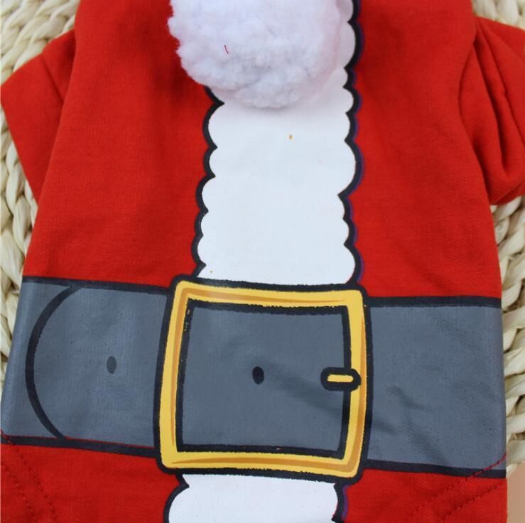 Christmas Cute Fleece Dog Jacket - Small Dogs Yorkie Winter Coat