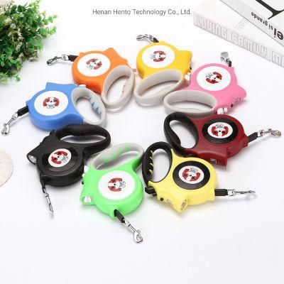 Retractable Dog Leash with LED Flashlight for Dogs