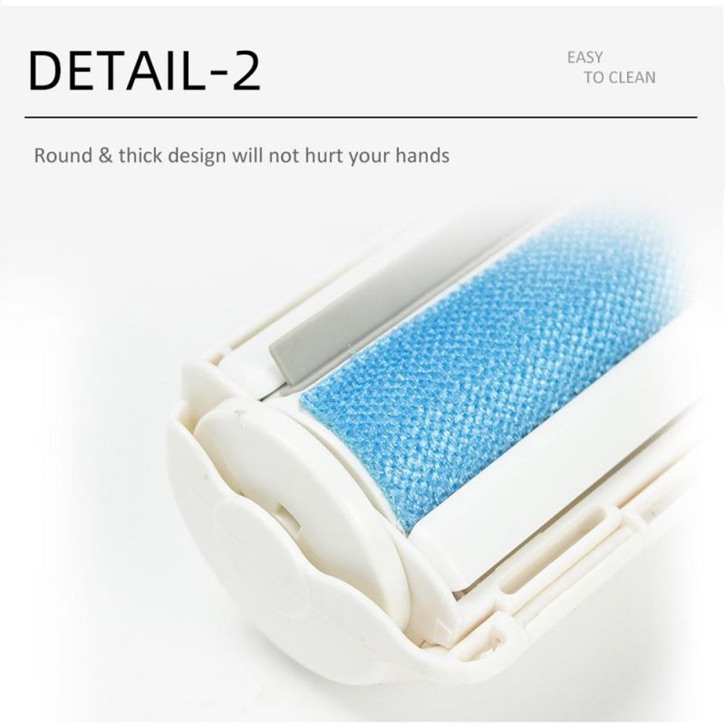 Pet Hair Rolling Remover with Self-Cleaning Base