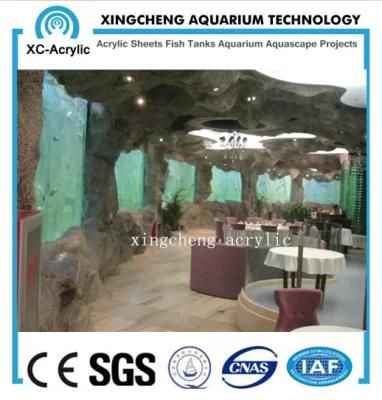 Customized Transparent Aquarium Restaurant Project