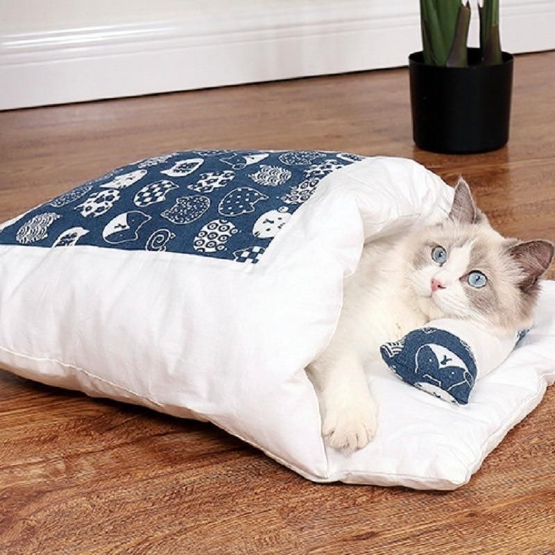 Removable Dog Cat Bed Cat Sleeping Bag Sofas Mat