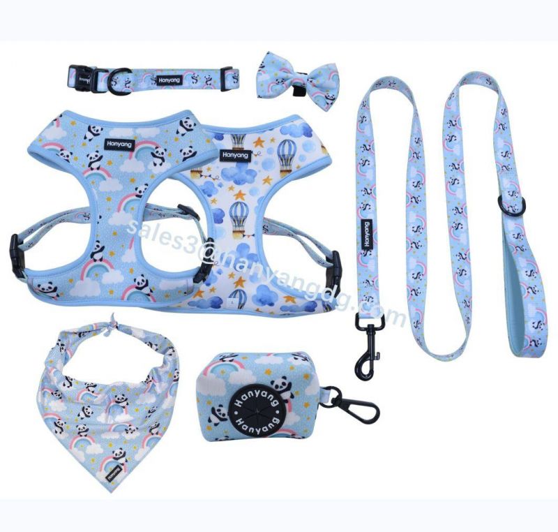 Most Popular Wholesale Custom Logo Pattern Dog Accessories Set