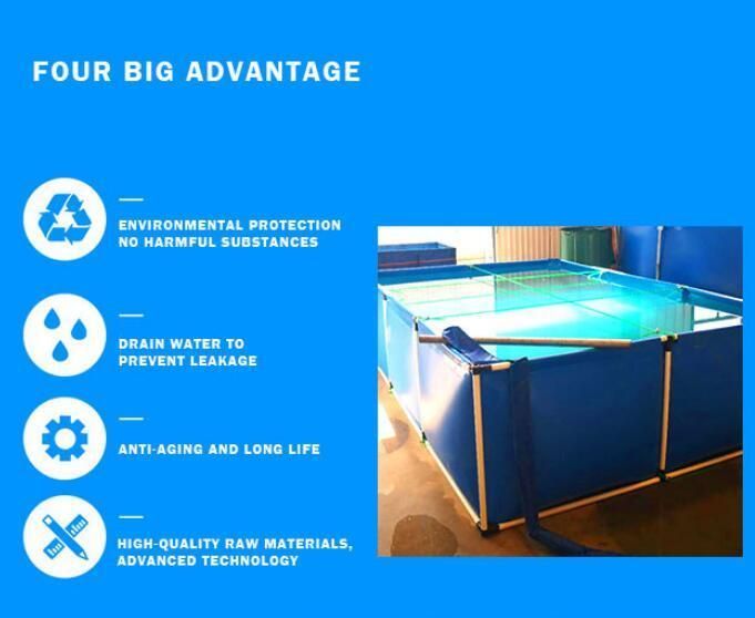 Tarpaulin Fish Farming Tank PVC Aquaculture Tank