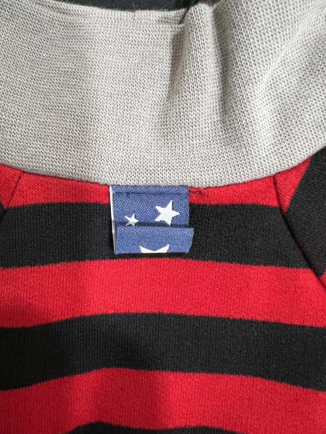 Read Ground Black Strip Printing Designer Pet Clothes Dog Clothing