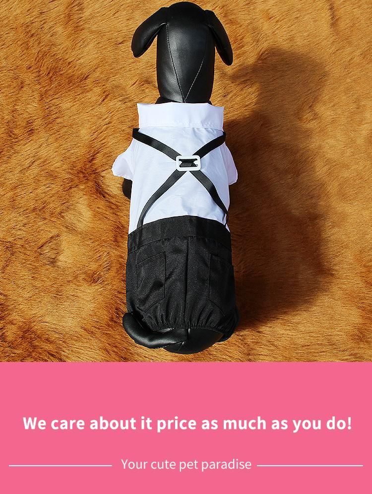 New Fashion Pet Suit Pants Dog Dress Supplies Teddy Bomei Small Medium-Sized Dog Clothes Wholesale