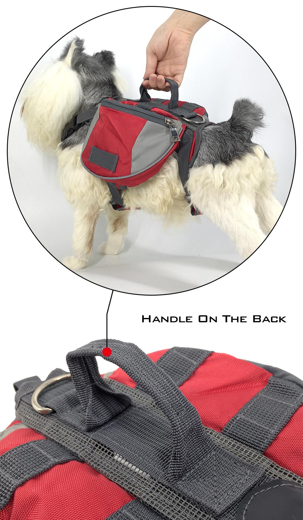 Outdoor Reflective Breathable Hiking Camping Training Carrier Dog Products