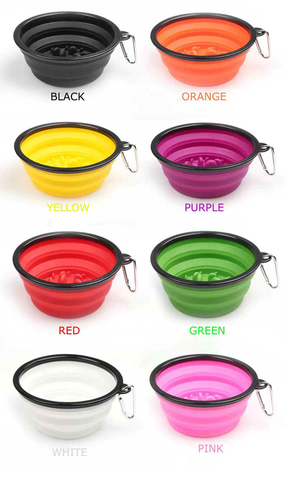 Dog Bowl Portable Pet Feeding Watering Dish for Cats Dogs Dog Water Bowls