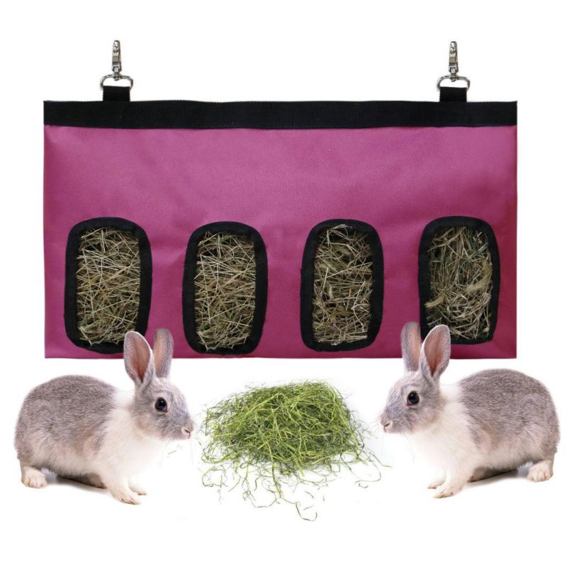 Hanging Feeding Hay for Small Animals Rabbit Guinea Pig Hay Feeder Storage Bag