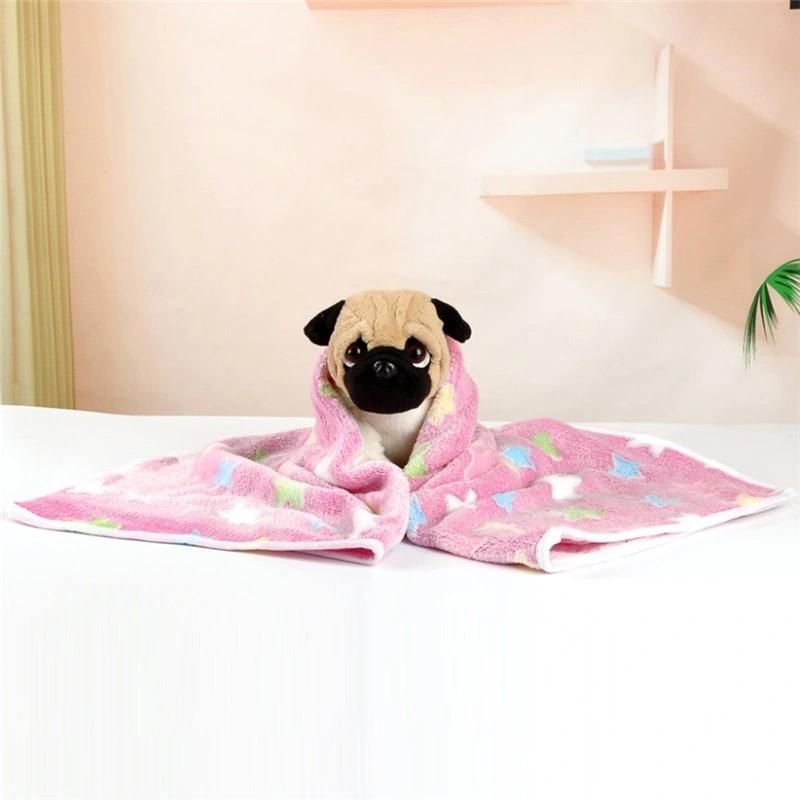 Dog Bed Soft Star Print Warm Pet Blanket Sleeping Pet Bed Cover