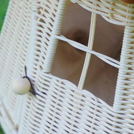Wholesale Rattan Mushroom Shaped Cat Nest