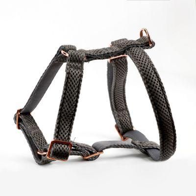 Dog Harness No Pull with Cotton Webbing and Grid Fabric