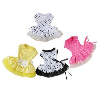 Summer Wedding Puppy Dog Dress Costumised Skirt Princess Small Dog Pink Blue Dresses