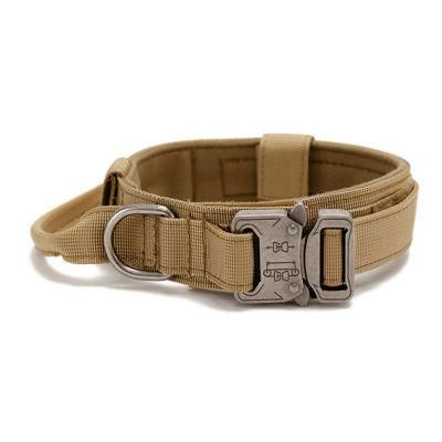 Luxury Designer Custom Nylon Adjustable Metal Buckle Outdoor Durable Dog Collars