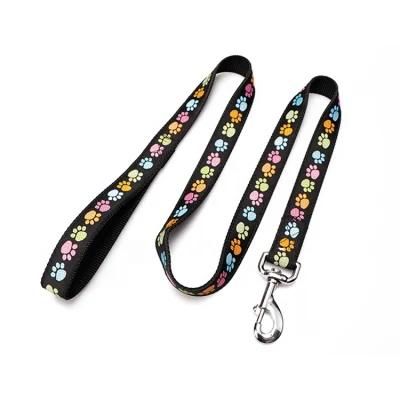 Cute Thick Strong Large Luxury Adjustable Custom Print Logo Dog Leash Nylon