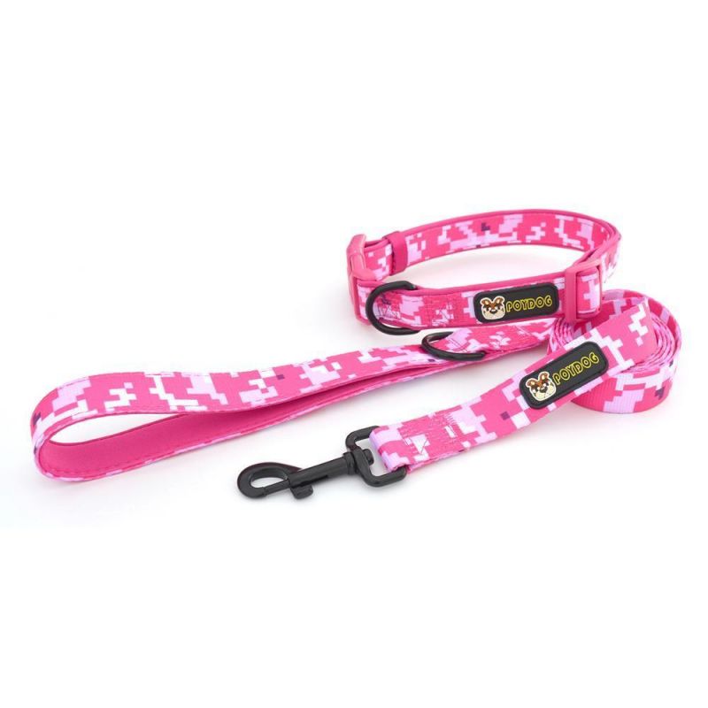 Amazon Premium Custom Polyester Soft Padded Handle Pet Dog Leash