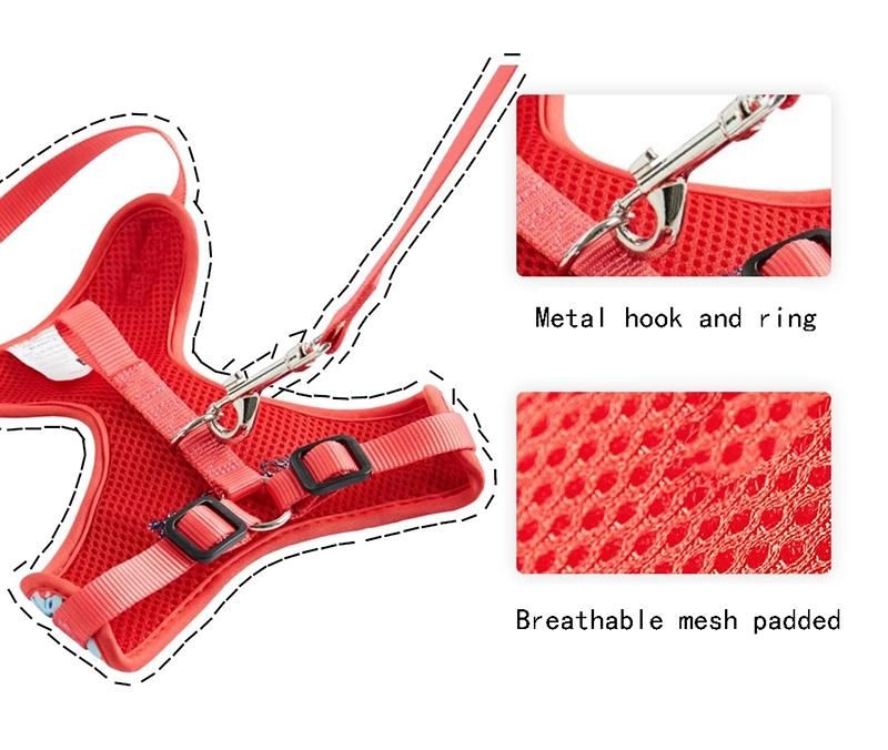 Ufbemo Dog Harness Leash Set Dog Product Puppies 100% Polyester Outdoor
