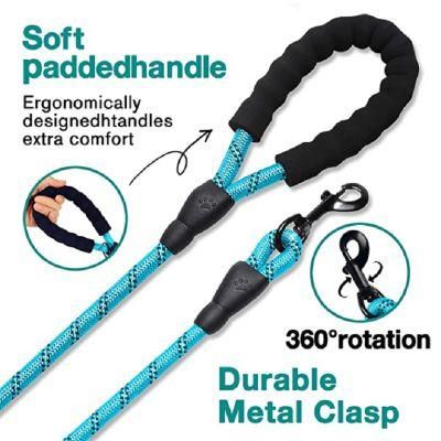 Reflective Nylon Safety Buckle Dog Training Walking Leash