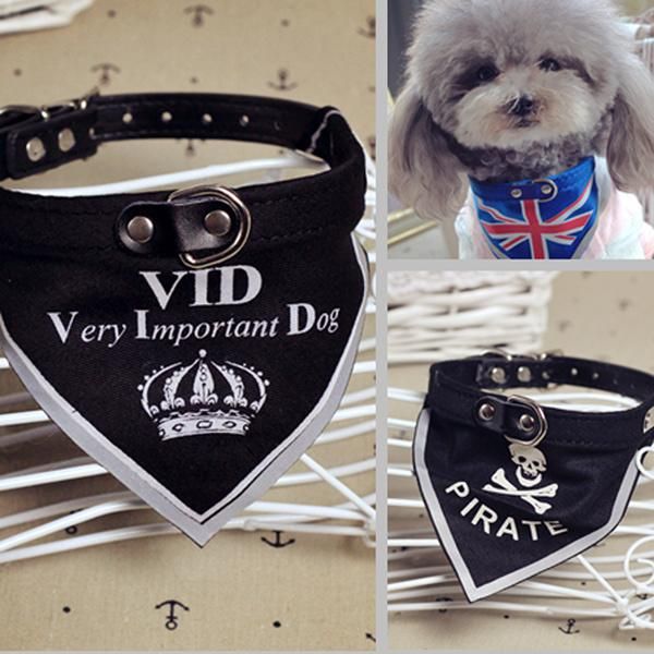 Promotional Custom Logo Design Printed Pet Dog Bandana with Collar