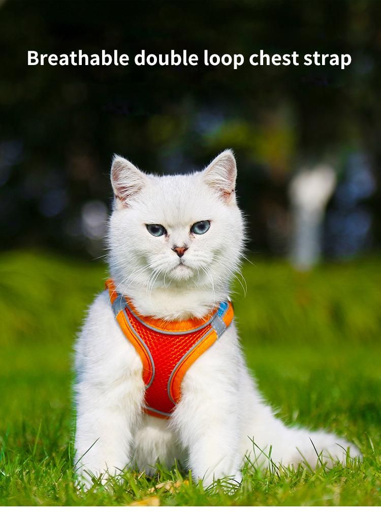 Pet Dog Harness and Leash Set Reflect Adjustable Puppy Harness