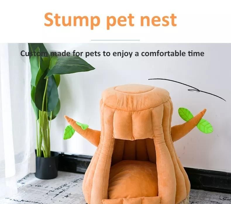 High Quality Latest Cat-Like Tree Hole Cat Bed