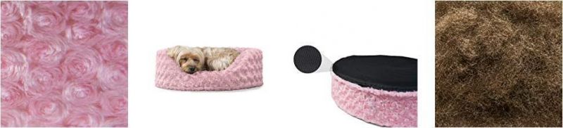 Best Oval Pet Dog Bed Snuggly Soft Terry Fabric Small Dog Beds
