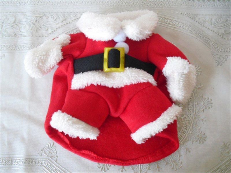 New Pet Dog Christmas Santa Claus Style Transformed Coat Cat Dog Clothing