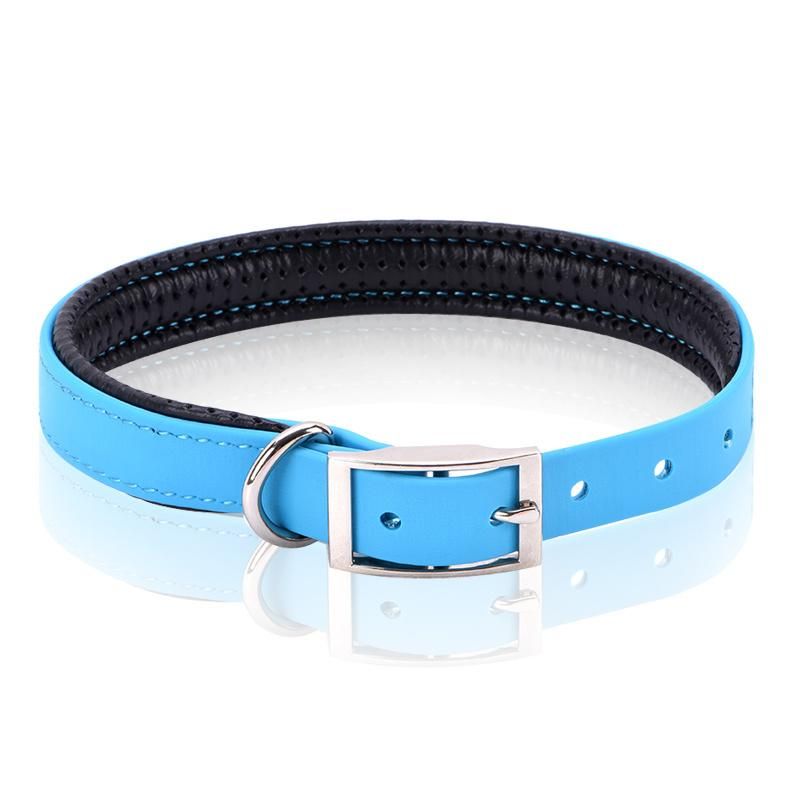 Pet Products Custom Logo Soft Padded PVC Dog Collar with Waterproof Material
