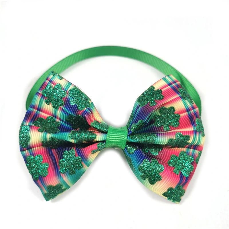 Cute Puppy Dog Small Bowknot Hair Bows with Rubber Bands Handmade Hair Accessories Bow Pet Grooming Products